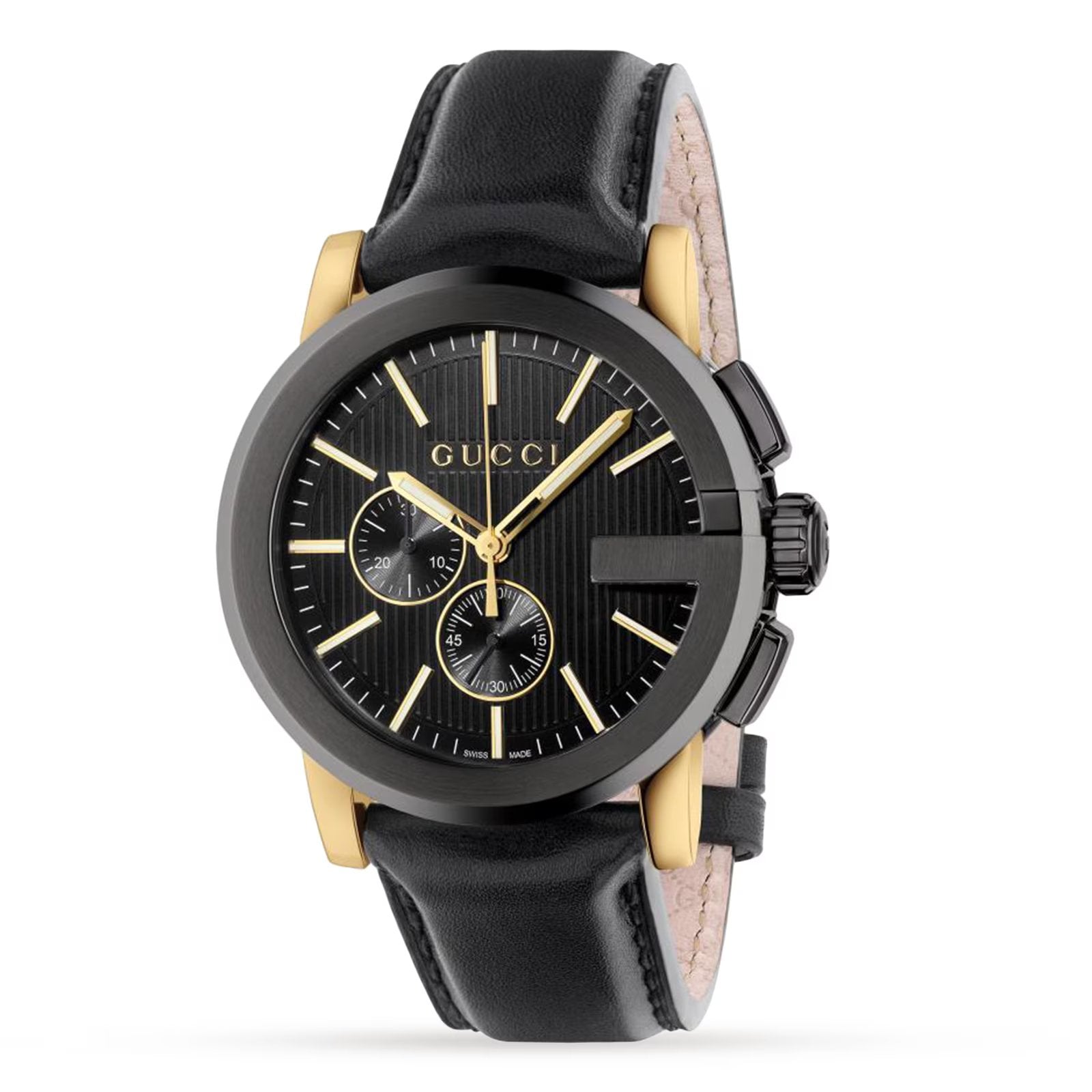 Gucci Men's G-Chrono Sophisticated Black Dial Watch
