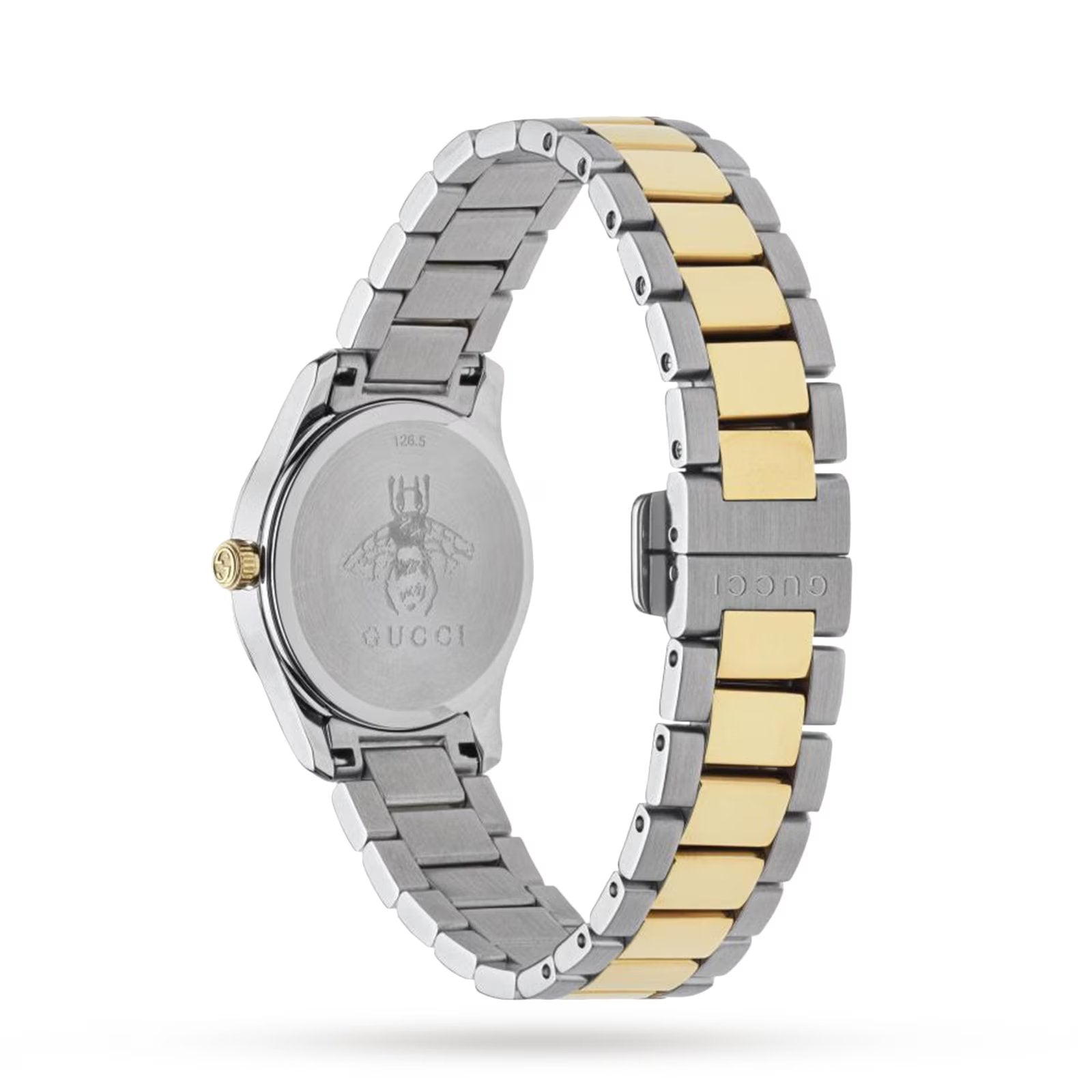 Elegant Gucci G-Timeless Stainless Steel & Yellow Gold Ladies' Watch