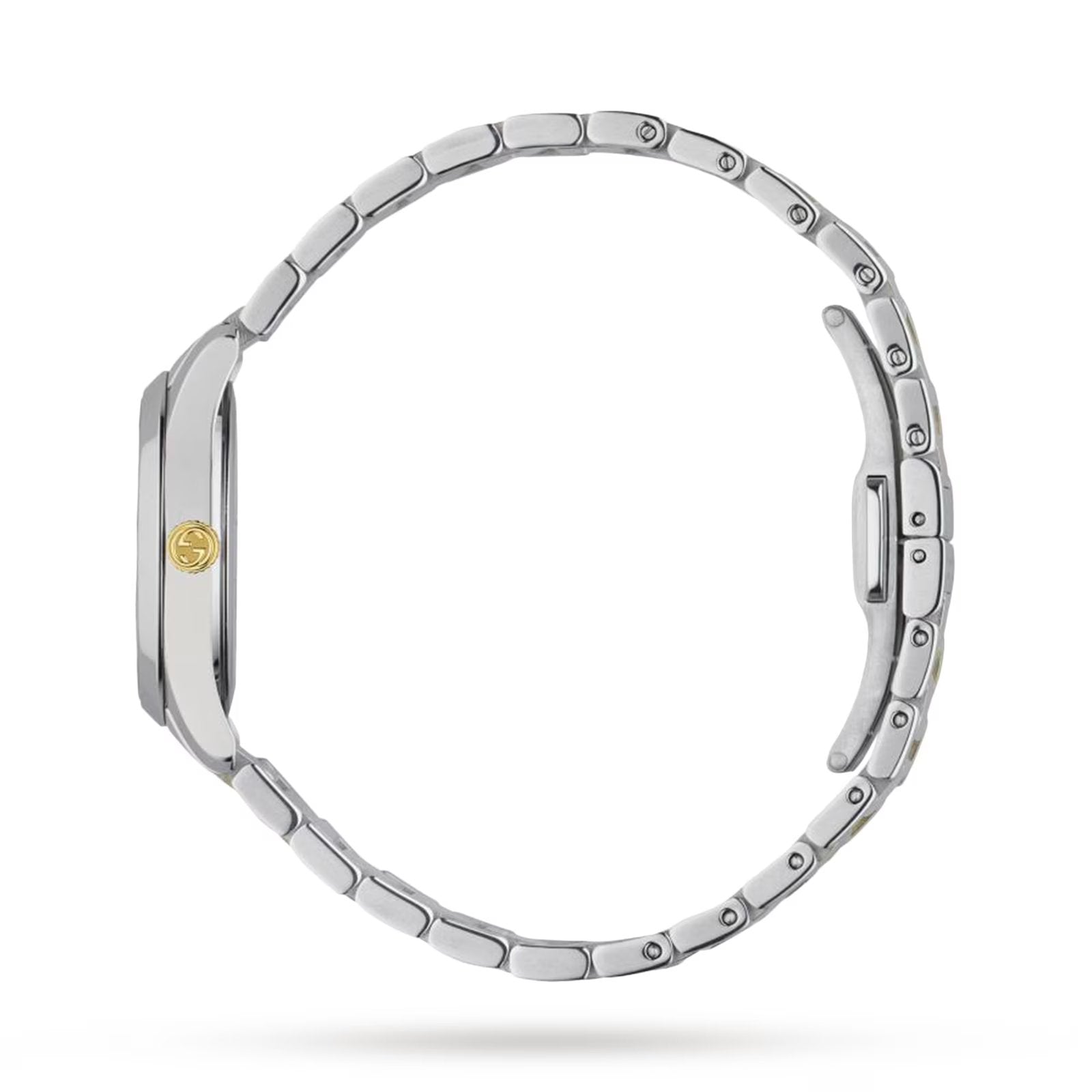 Elegant Gucci G-Timeless Stainless Steel & Yellow Gold Ladies' Watch