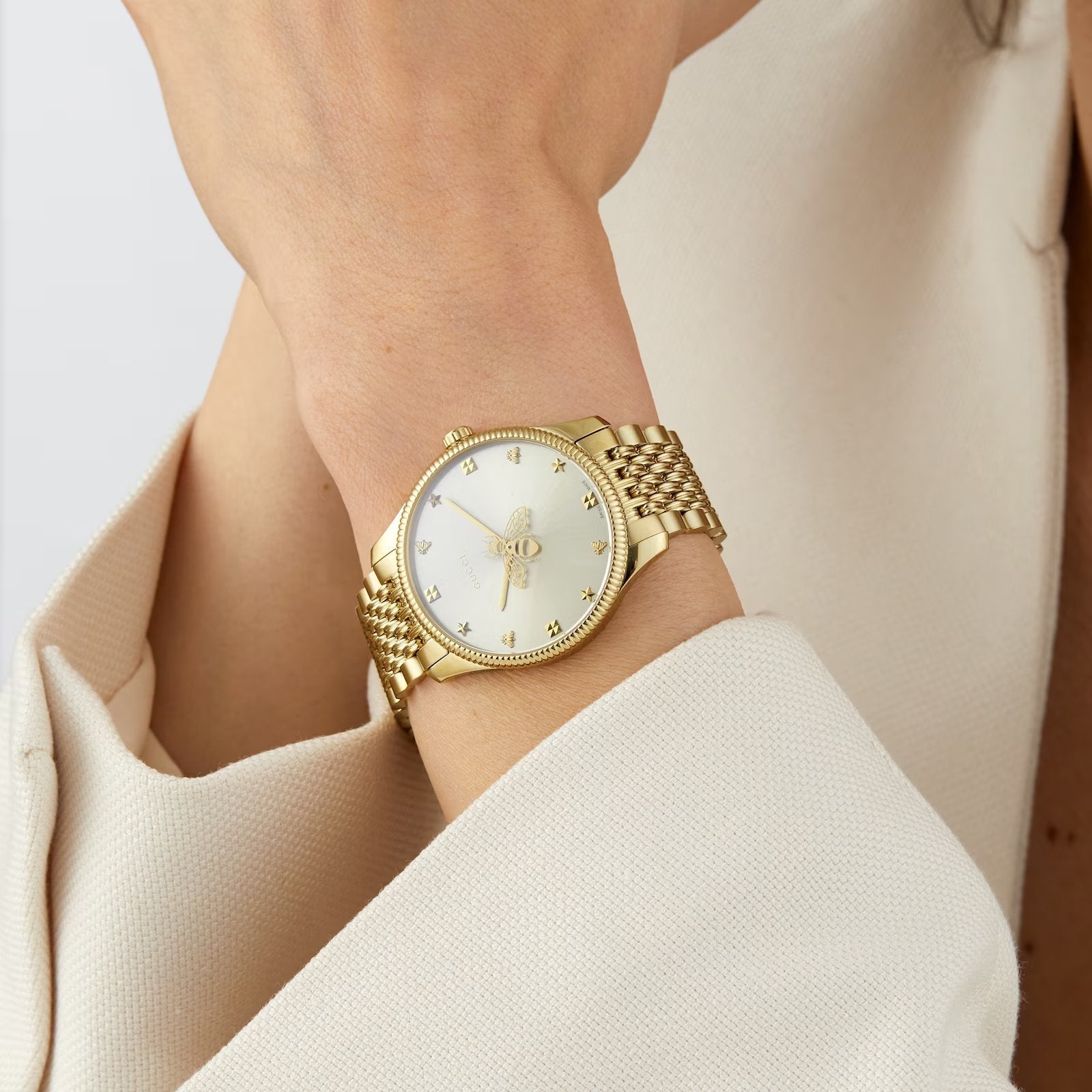 Elegant Gucci G-Timeless Women's 36mm Gold-Tone Watch