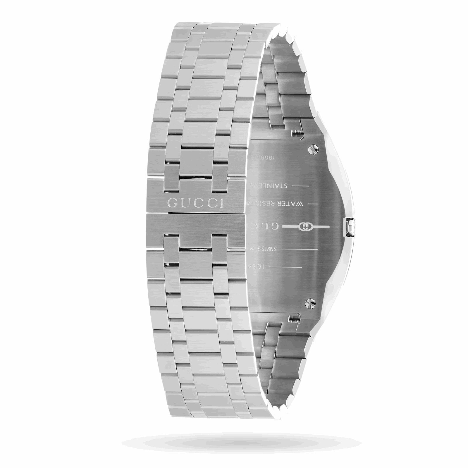 Elegant Gucci 25H Ladies' Stainless Steel Watch with Pink Dial