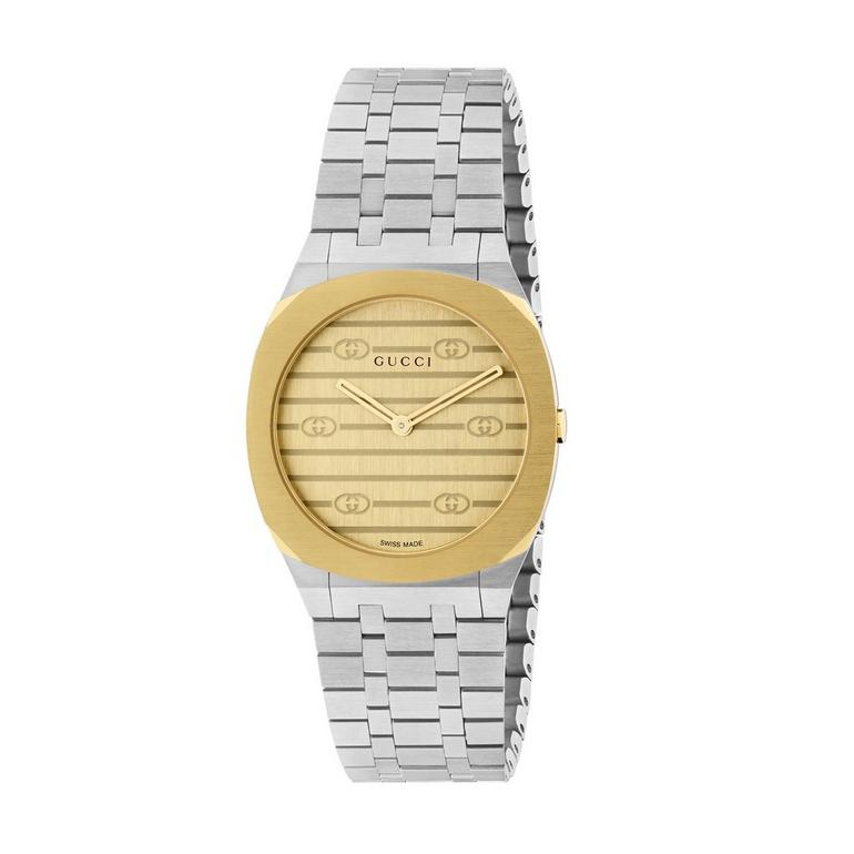 Luxury Gucci 25H Two-Tone Ladies' Watch