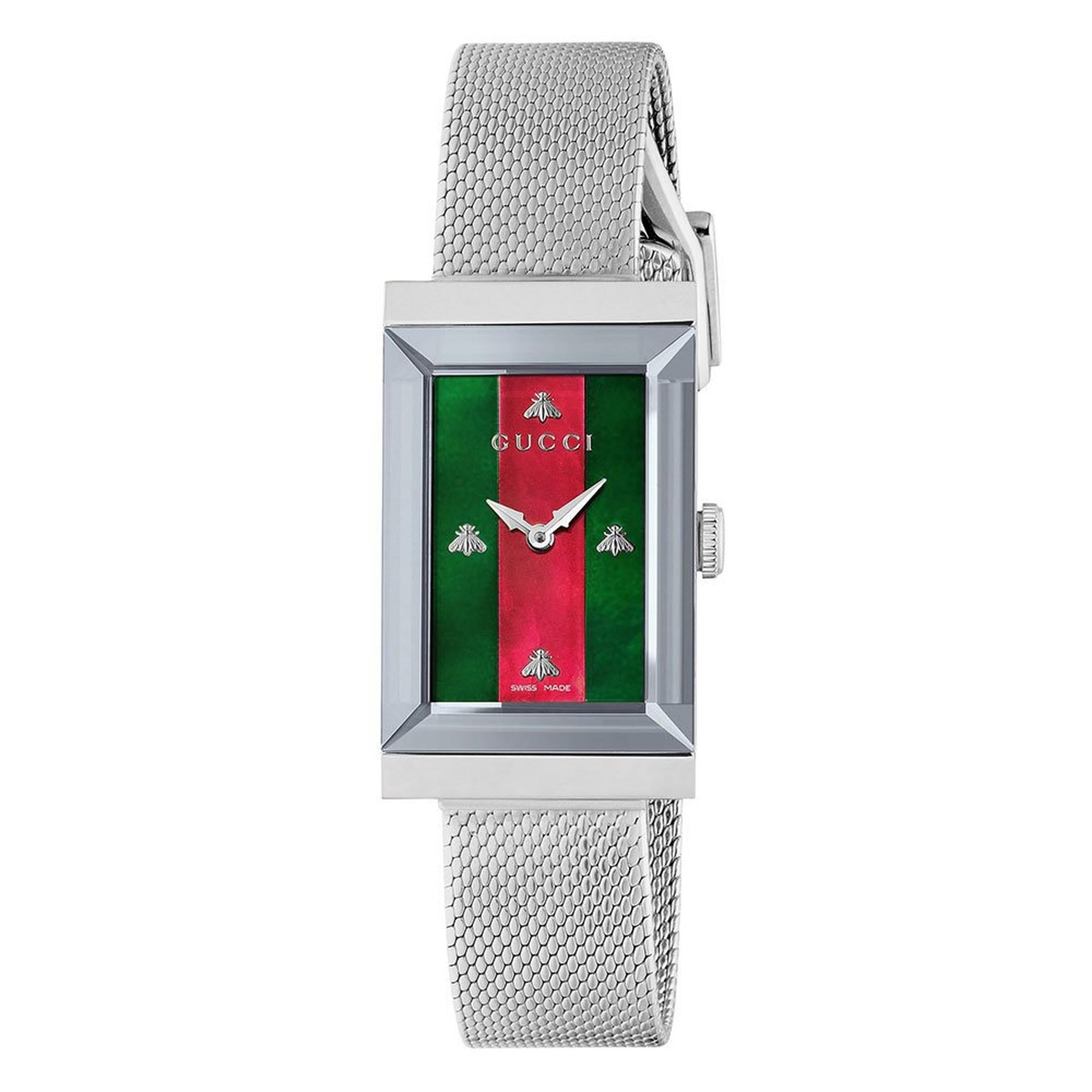 Elegant Gucci G-Frame Ladies' Stainless Steel Watch