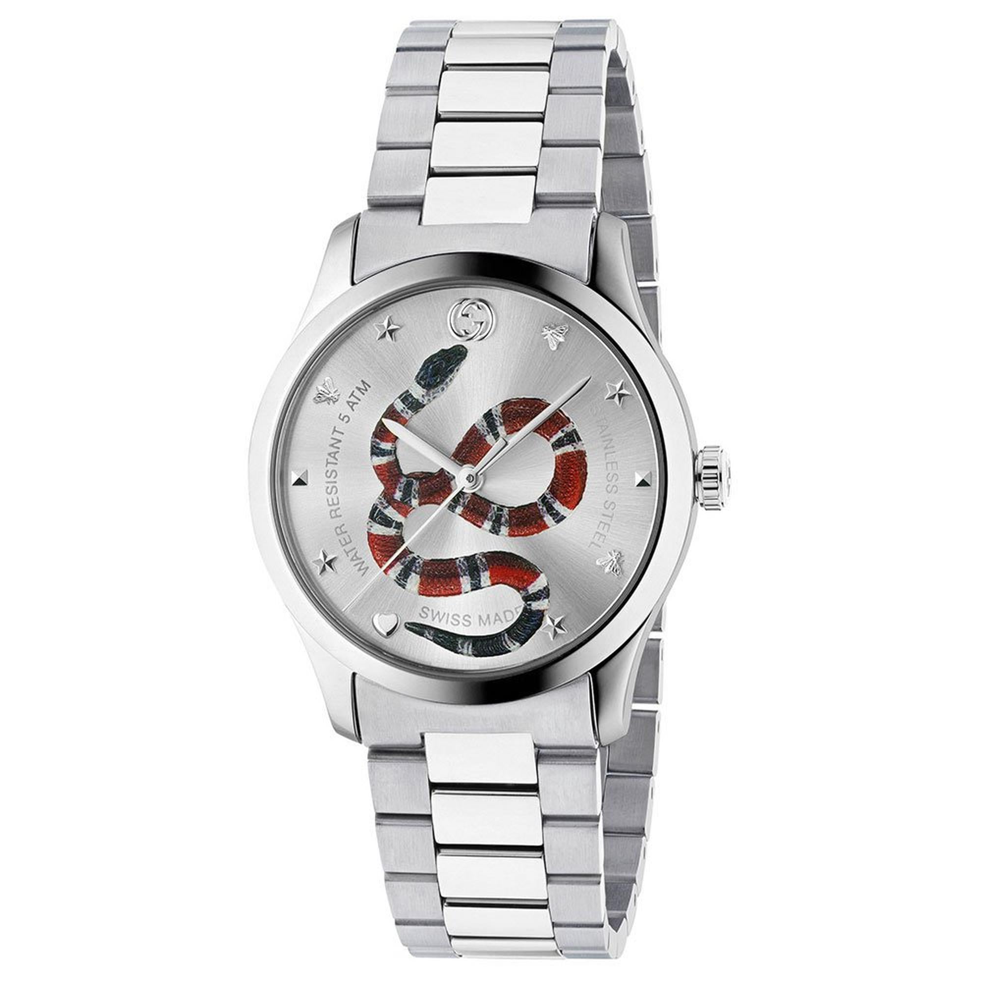 Premium Gucci G-Timeless Snake Stainless Steel Men's Watch