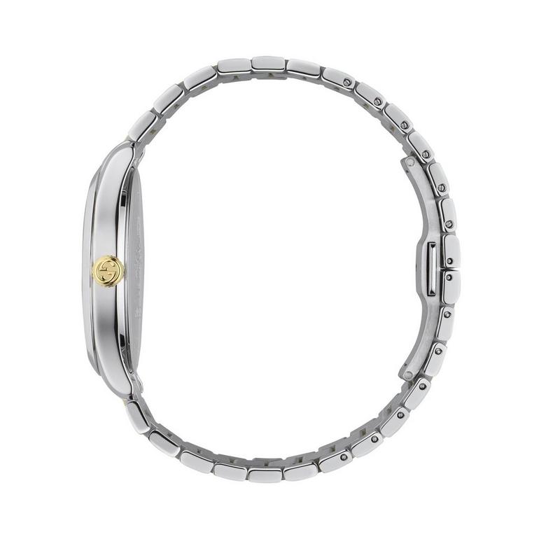 Elegant Two-Tone Gucci G-Timeless Steel and Gold Men's Watch