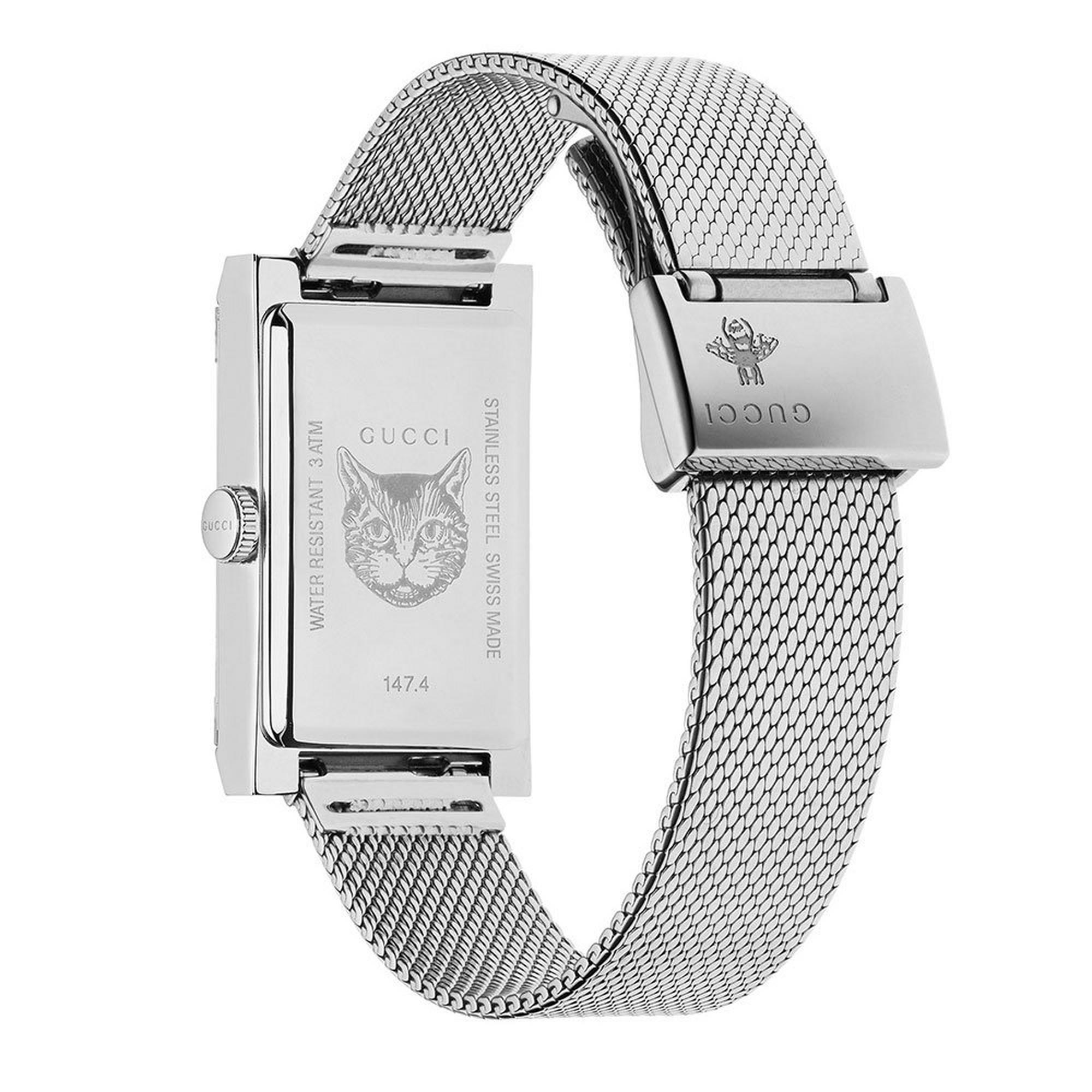 Elegant Gucci G-Frame Ladies' Stainless Steel Watch
