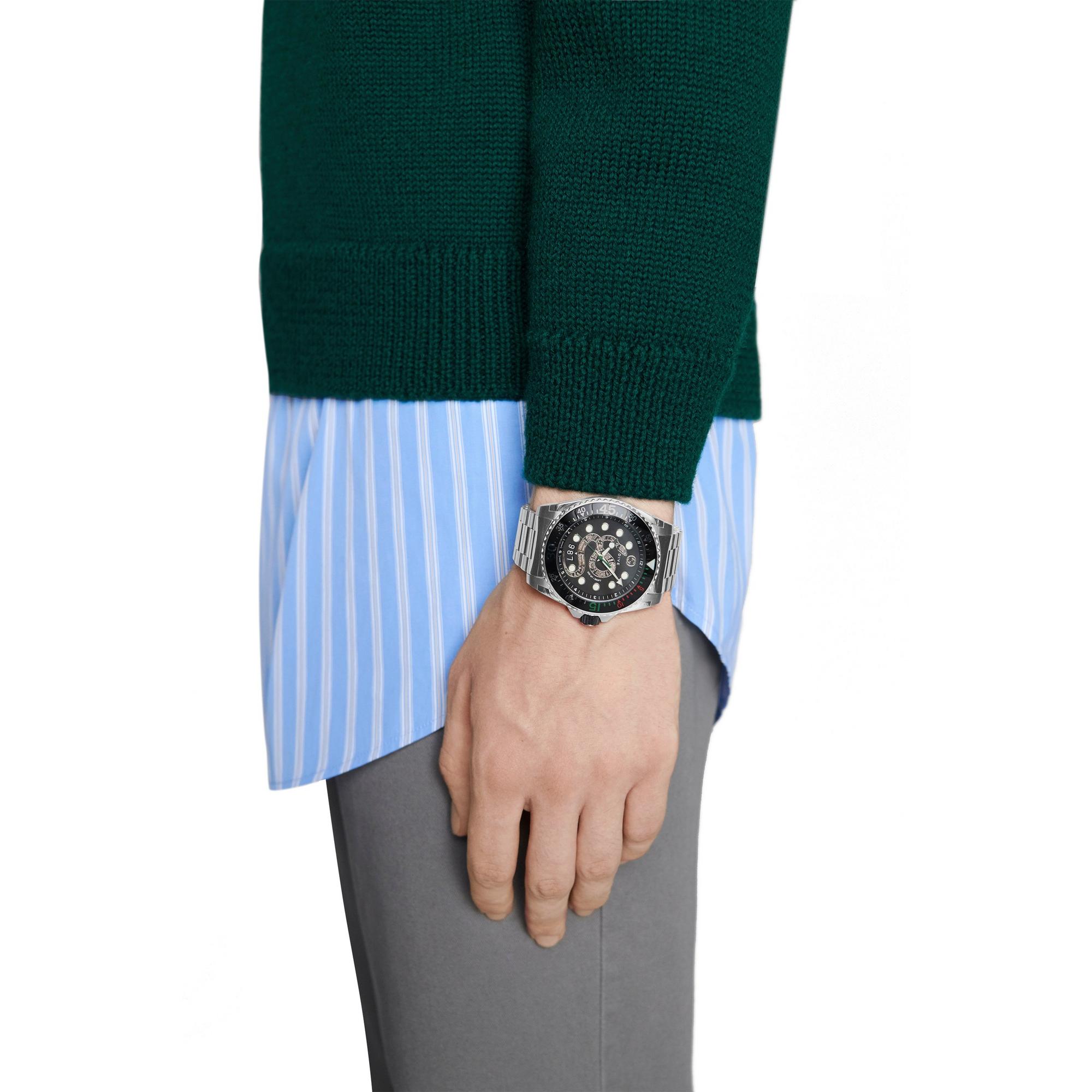 Gucci Dive YA136218 Men’s 45mm Automatic Stainless Steel Watch – Black Dial