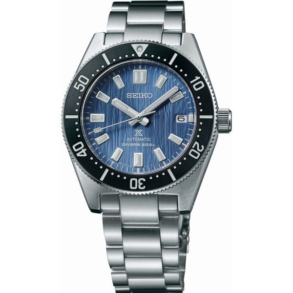 Seiko Prospex Automatic 1965 Dive 55th Anniversary Limited Edition blauwe wijzerplaat zilveren stalen band horloge voor heren - SPB149J1