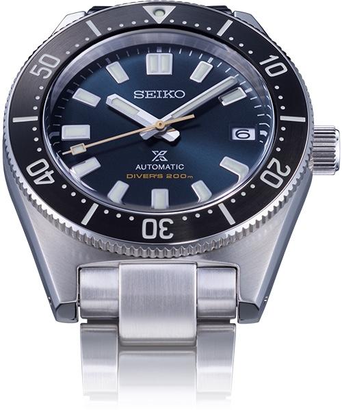 Seiko Prospex Automatic 1965 Dive 55th Anniversary Limited Edition blauwe wijzerplaat zilveren stalen band horloge voor heren - SPB149J1