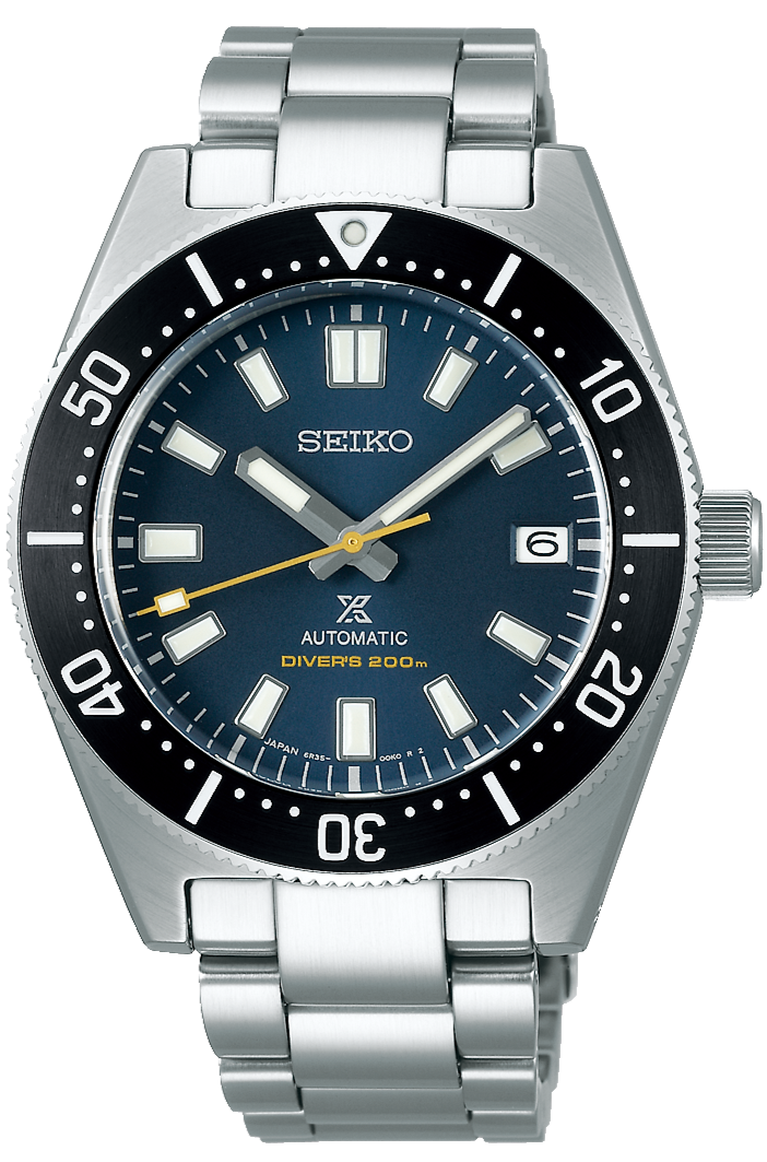 Seiko Prospex Automatic 1965 Dive 55th Anniversary Limited Edition blauwe wijzerplaat zilveren stalen band horloge voor heren - SPB149J1
