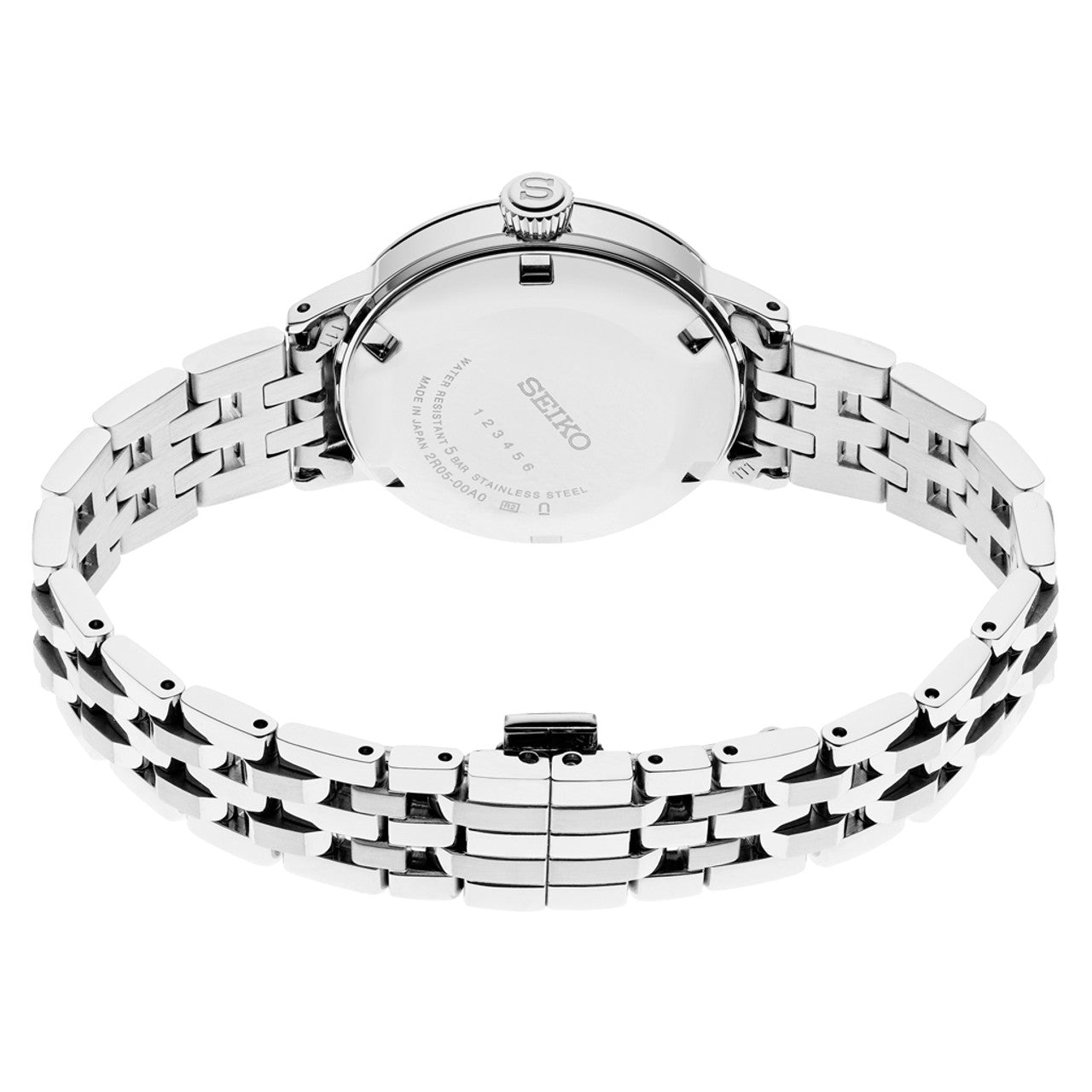 Seiko Presage 30mm Dress Watch with Blue Embossed Dial #SRE007