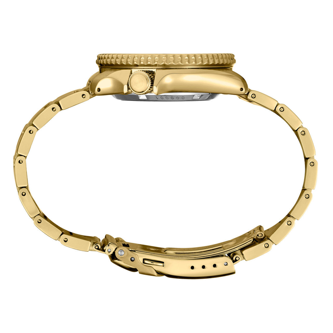 Seiko 5 Sports Automatic Watch with Black Dial and Goldtone Case #SRPK18