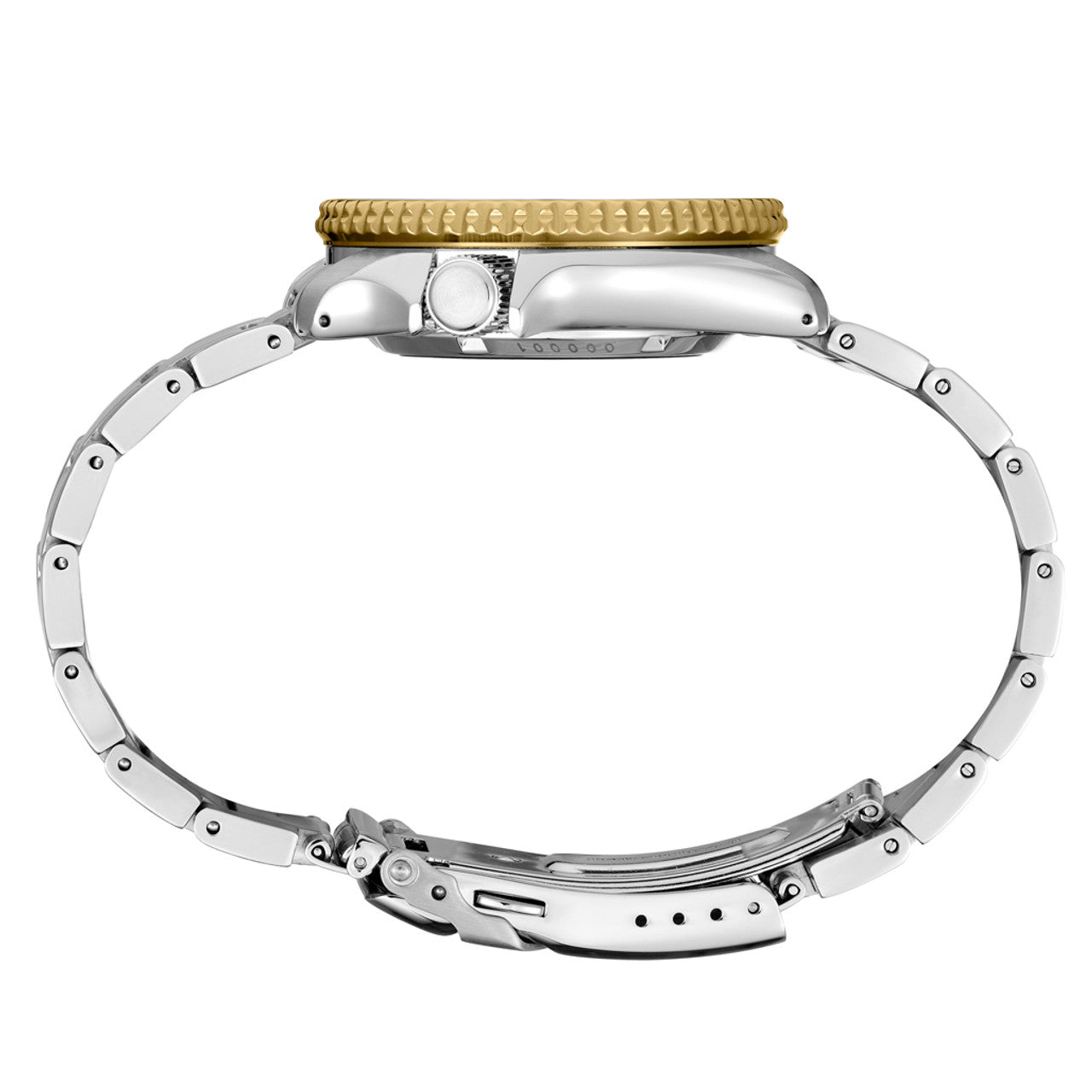 Seiko 5 Sports Automatic Watch with Charcoal Dial and Two-Tone Case #SRPK22