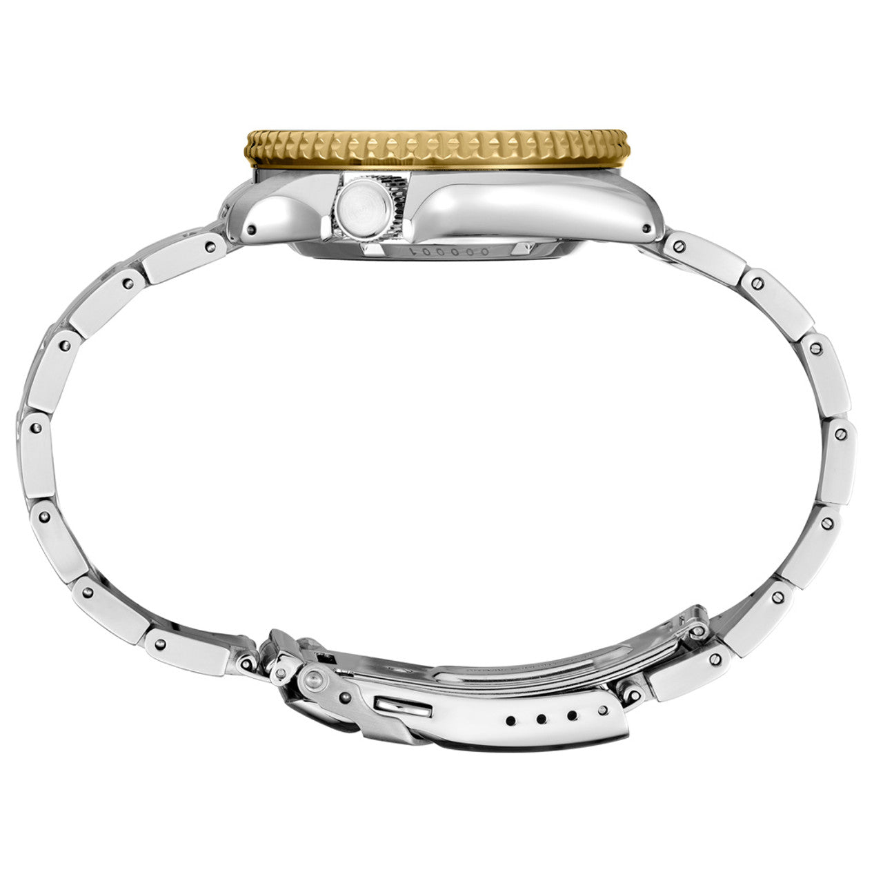 Seiko 5 Sports Automatic Watch with Brown Dial and Two-Tone Case #SRPK24