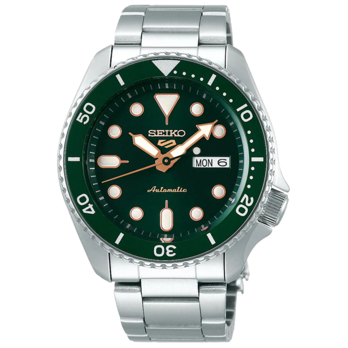 Seiko Sports 5 SRPD63 SRPD63K1 SRPD63K Automatic Green Dial Mens Watch