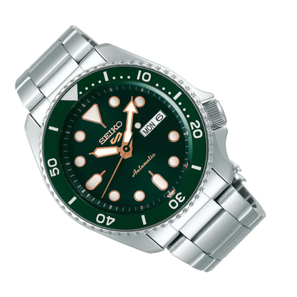 Seiko Sports 5 SRPD63 SRPD63K1 SRPD63K Automatic Green Dial Mens Watch