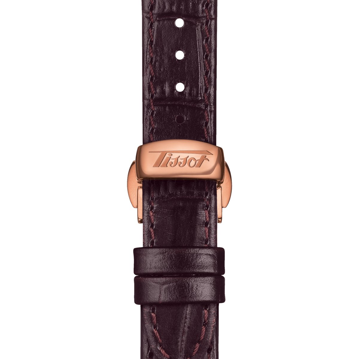 Tissot Ladies Watch Heritage Porto Hand Wind White Brown T1285053601200