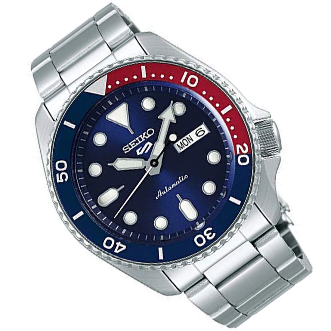 Seiko 5 Sports Blue Dial SRPD53K1 SRPD53 SRPD53K Stainless Steel Watch