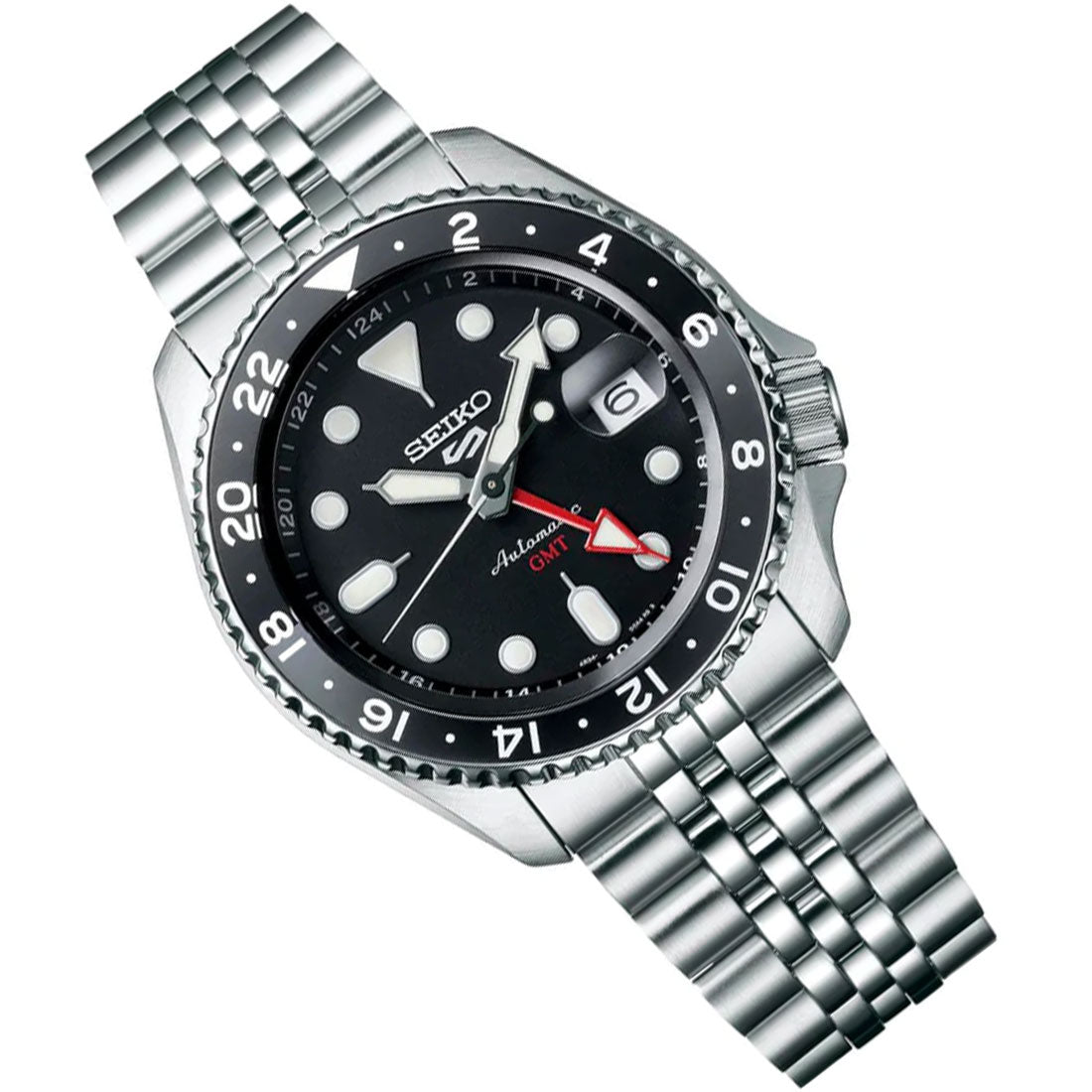 Seiko 5 Sports GMT SSK001K1 SSK001 Black Dial Automatic Watch