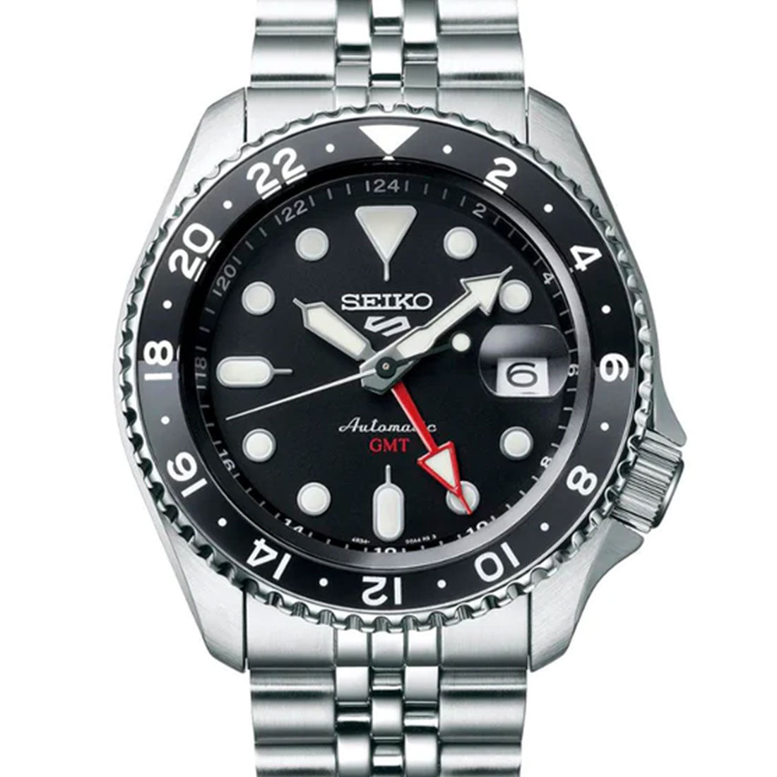 Seiko 5 Sports GMT SSK001K1 SSK001 Black Dial Automatic Watch
