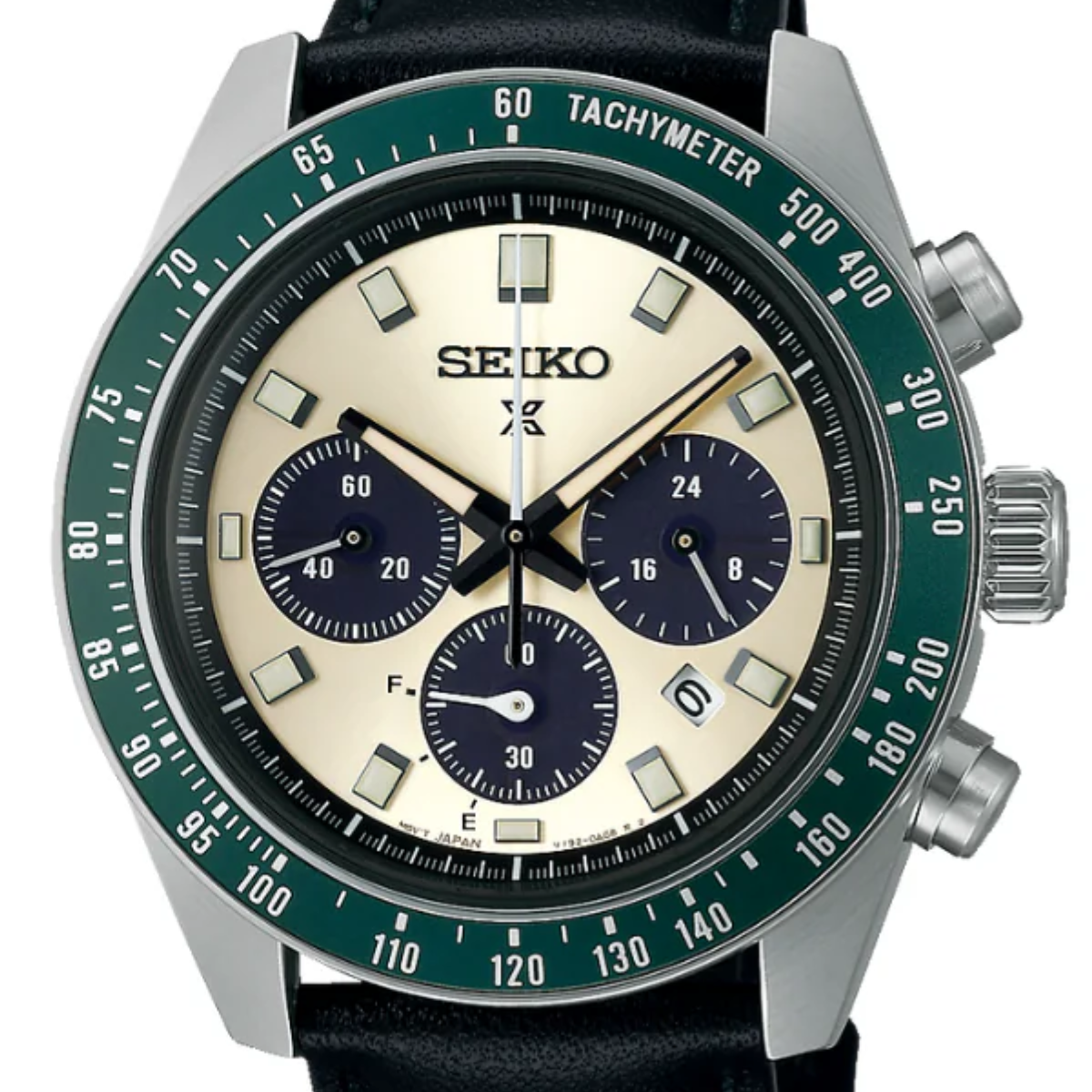 Seiko SSC943 SSC943P SSC943P1 Prospex Speedtimer Chronograph Solar Leather Watch